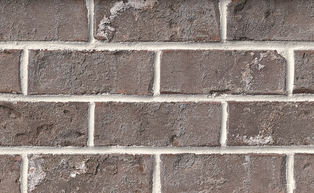 Authintic Brick by Meridian® Brick - Queen Size, Capers Island with half inch mortar joints