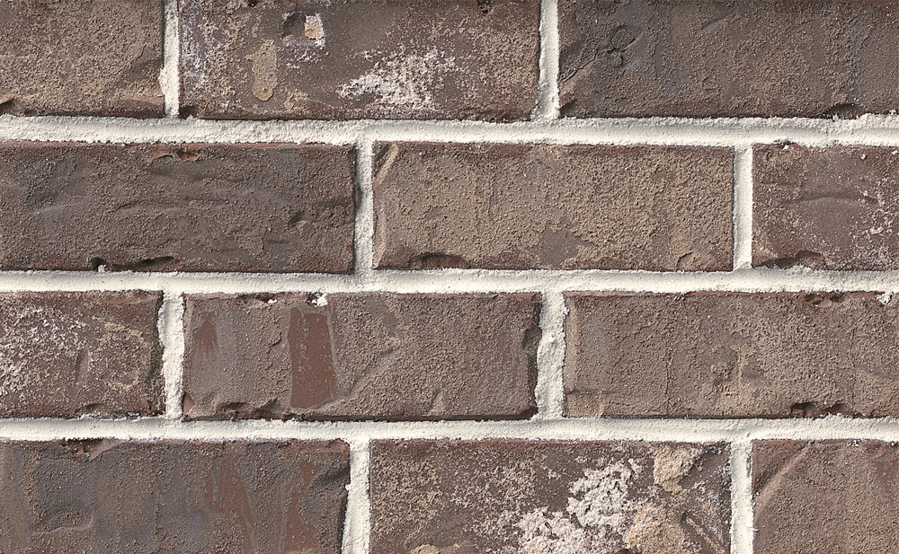 Authintic Brick by Meridian® Brick - Queen Size, Marsh Pointe with half inch mortar joints
