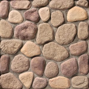 ProStone® - River Rock, Sand Bar with half inch mortar joints