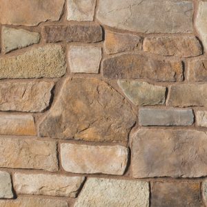 Cultured Stone® - Ancient Villa Ledgestone™, Sevilla™ with half inch mortar joints