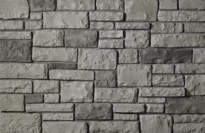 Cultured Stone® - Cobblefield®, Gray with half inch mortar joints