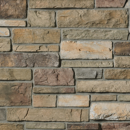 Cultured Stone® - Country Ledgestone, Bucks County with half inch mortar joints