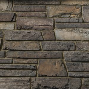 Cultured Stone® - Country Ledgestone, Umber Creek with half inch mortar joints
