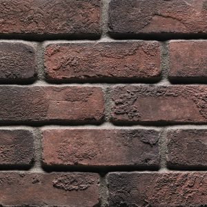 Cultured Stone® - Used Brick, Antique Red with half inch mortar joints