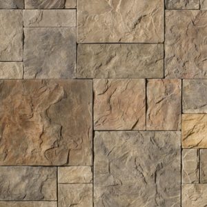 Cultured Stone® – European Castle Stone, Chardonnay with tight fit mortar joints