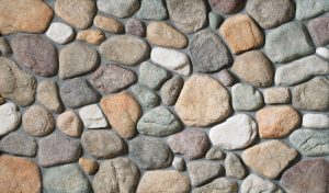Cultured Stone® - River Rock, Lakeshore with half inch mortar joints
