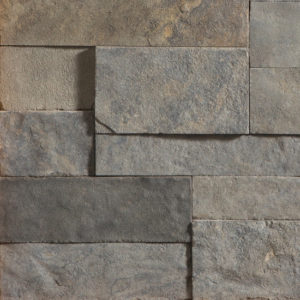 ThinCut™ Natural Stone Veneer - Ledgestone, Platinum with tight fit mortar joints