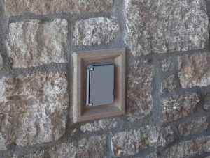 StoneTransitions® - Electrical Box Stones, Double Receptacle Stone - Normandy