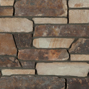 Pangaea® Natural Stone – Quarry Ledge, Coyote with half inch mortar joints