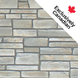 Cultured Stone® - Country Ledgestone, Northshore Silver with half inch mortar joints