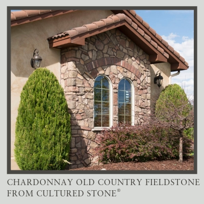 Standard Mortar Joints Cultured Stone Old Country Fieldstone Chardonnay