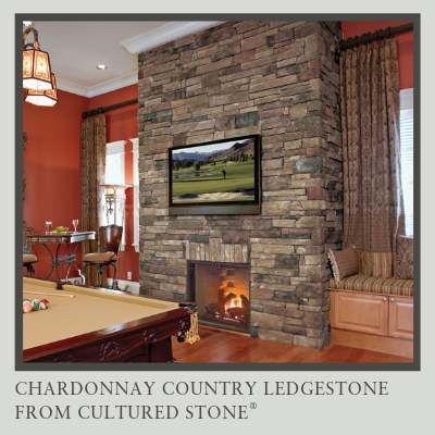 Tight-Fitted Mortar Joints Cultured Stone Country Ledgestone Chardonnay