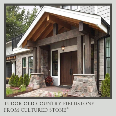Wide Mortar Joints Cultured Stone Old Country Fieldstone Tudor