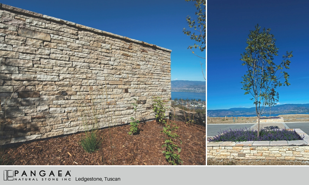 Outdoor Living Landscape Design Pangaea Natural Stone Ledgestone Tuscan