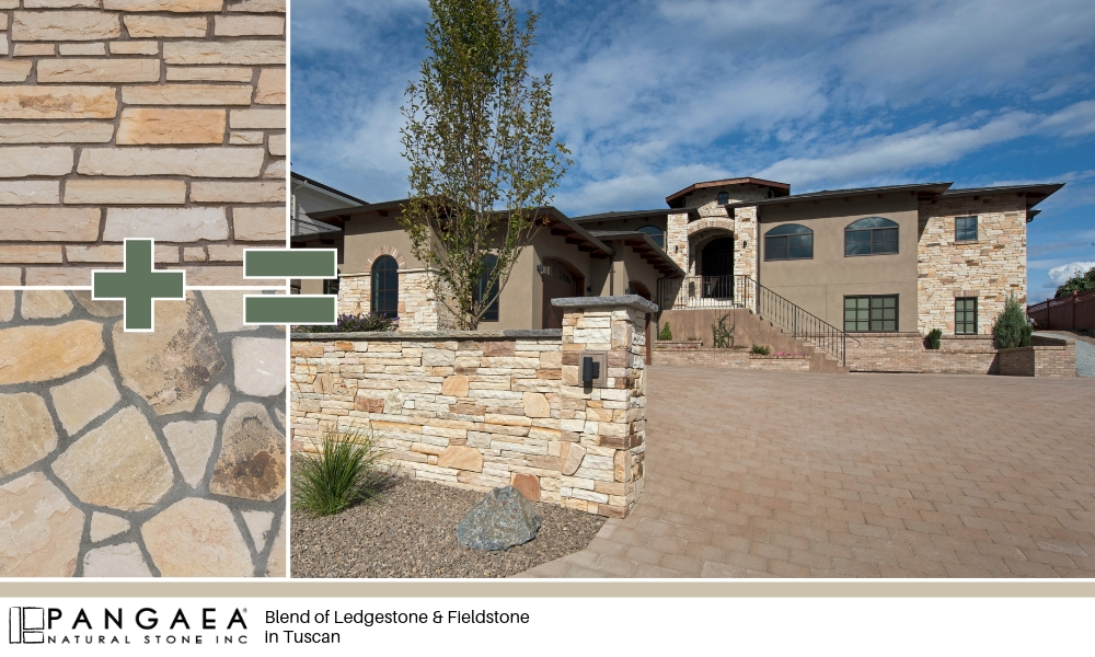 Blending Stone Textures - Pangaea Natural Stone Ledgestone Fieldstone