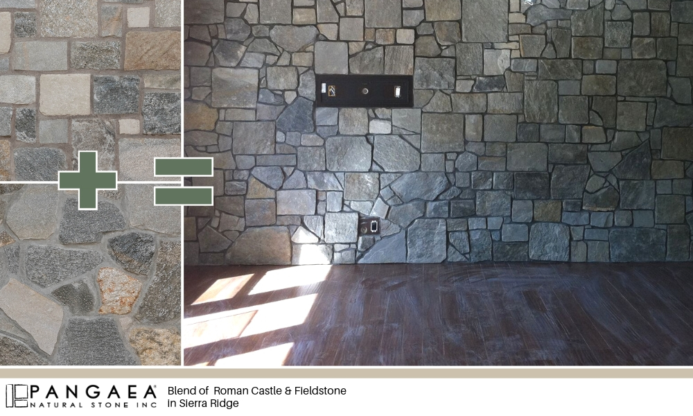 Blending Stone Textures - Pangaea Natural Stone Roman Castle Fieldstone