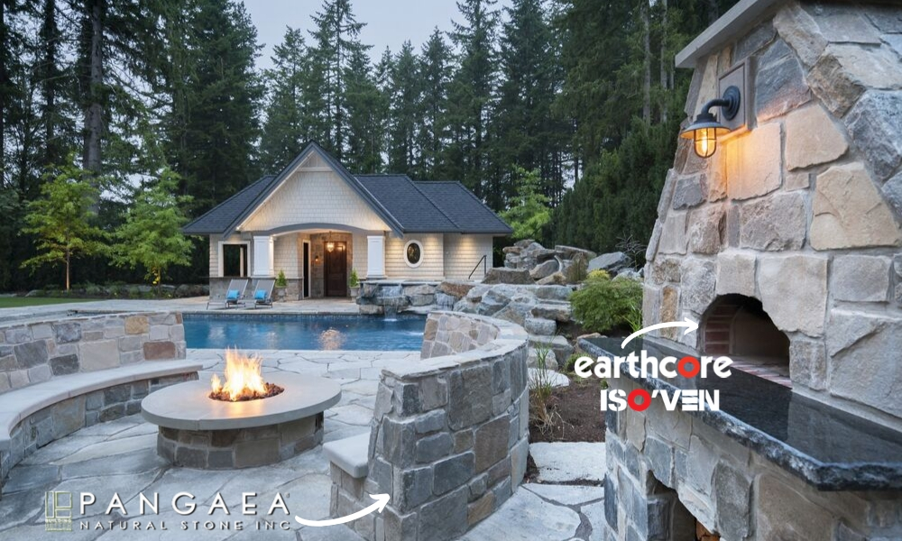 Outdoor Kitchen with Earthcore and Pangaea Natural Stone Outdoor Kitchen with Earthcore and Pangaea Natural Stone