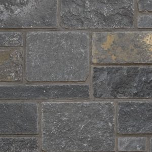 Pangaea® Natural Stone – 3 Course Ashlar, Klondike with half inch mortar joints