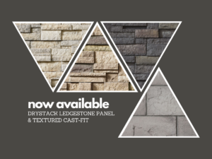Cultured Stone® Launches Drystack Ledgestone Panel Textured Cast Fit
