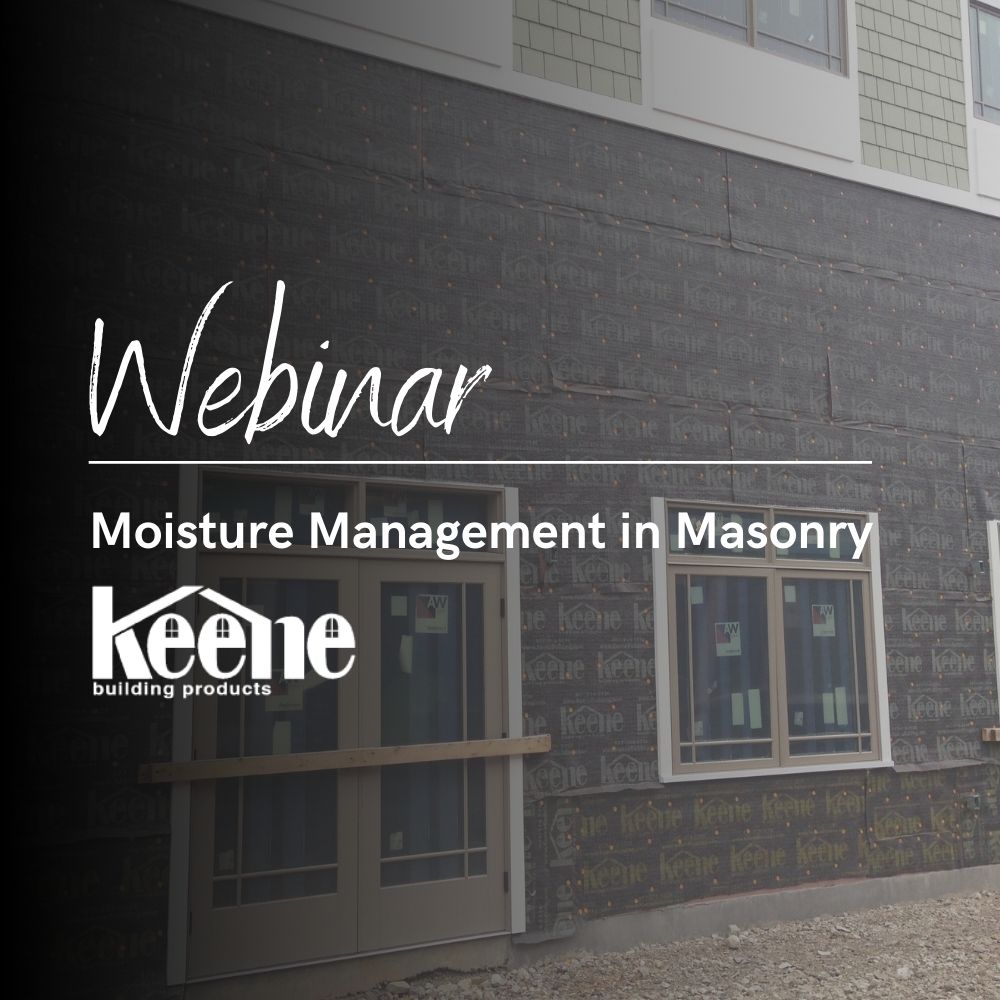 Webinar Keene™ Building Products Moisture Management in Masonry