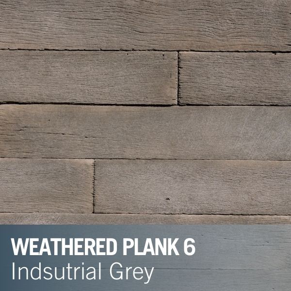 Dutch Quality Stone® - Weathered Plank 6, Industrial Grey