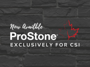 Now Available ProStone® Exclusively for CSI