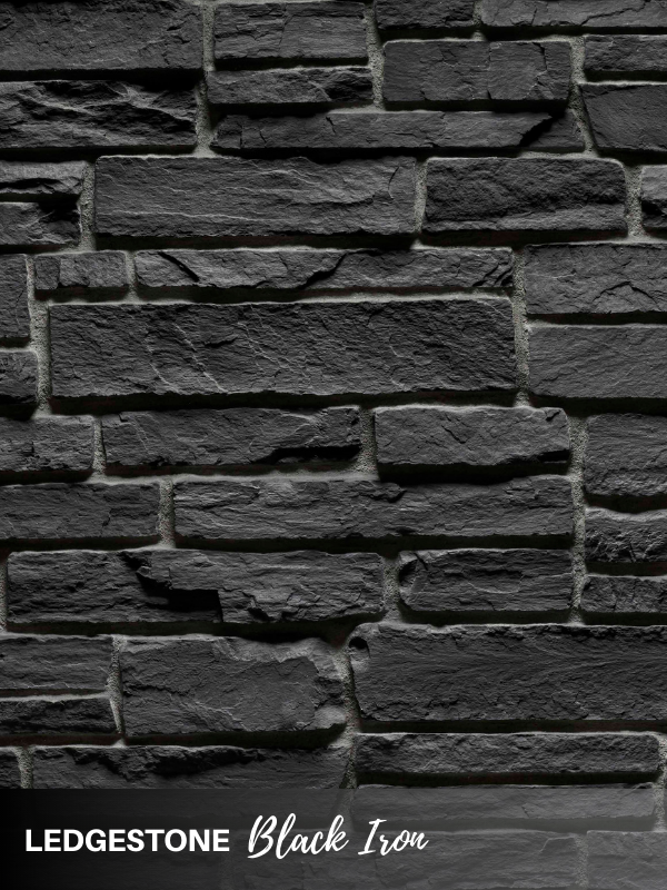 ProStone® - Ledgestone, Black Iron