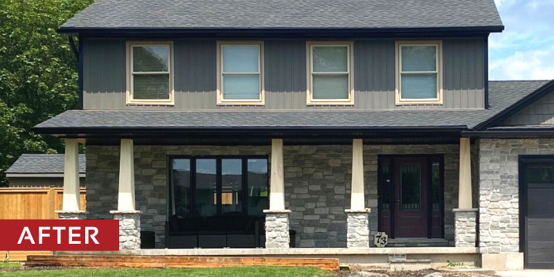 ThinCut™ Natural Stone - Random Height Tumbled, Chateau Bay_After