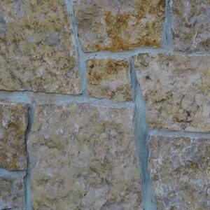 Colonial Brick & Stone - Squares and Recs, Harvest Gold with half inch mortar joints