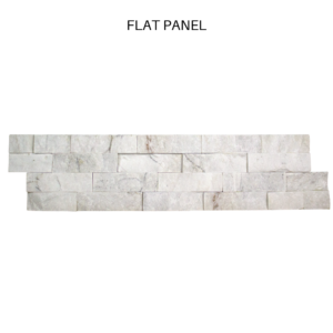 TIER® Natural Stone - Contemporary, Milky White Flat Panel
