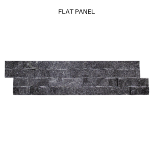 TIER® Natural Stone - Contemporary, Silver Black Flat Panel