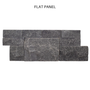 TIER® Natural Stone - Crafted, Grey Basalt Flat Panel