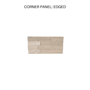 TerraCraft® Natural Stone Veneer – Designer Collection, Almond Trail Split Corner Panel - Edged