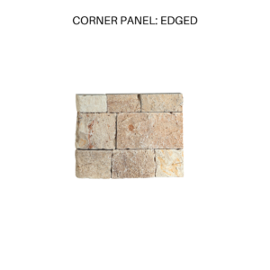 TerraCraft® Natural Stone – Signature Collection, Honeysuckle Corner Panel - Edged