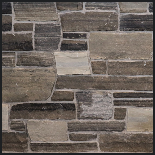 Colonial Brick & Stone - Split Face Ledgerock, #19 Blend