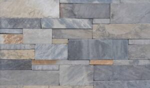 Pangaea® Natural Stone - 4 Course Ashlar Formfit, Saddleback with tight fit mortar joints