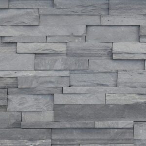 Pangaea® Natural Stone - Terrain Formfit Ledgestone, Grigio with tight fit mortar joints