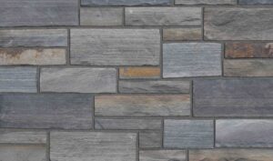 Pangaea® Natural Stone - Atlas Strip, Copper Canyon with half inch mortar joint