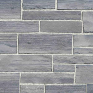 Pangaea® Natural Stone - Atlas Strip, Grigio with half inch mortar joint