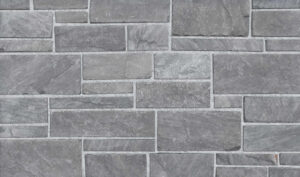 Pangaea® Natural Stone – 3 Course Ashlar, Ash with half inch mortar joints