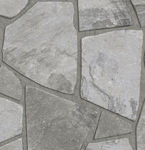 Pangaea® Natural Stone – Fieldstone, Grigio with half inch mortar joints