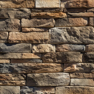 Dutch Quality - Stack Ledge, Sienna with tight fit mortar joints