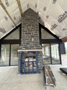 Colonial Brick & Stone - Sawn Height, Midnight Black