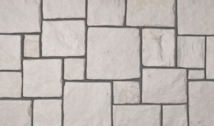 Pangaea® Natural Stone - Roman Castlestone, Kings Point with half inch mortar joints