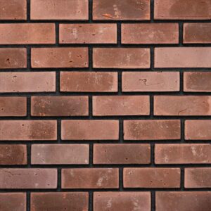 Flex Bricks - BGB, Maroon with half inch black mortar joint