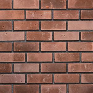 Flex Bricks - BGB, Maroon with half inch grey mortar joint