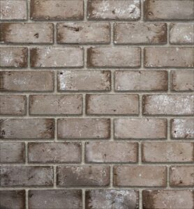 Flex Bricks - BGB, Mocha with half inch cream mortar joint