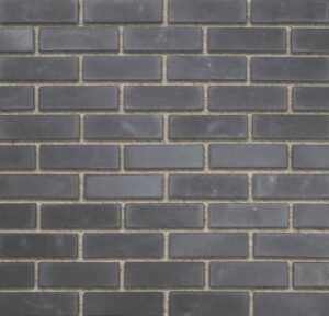 Flex Bricks - CWC, Graphite with half inch cream mortar joint