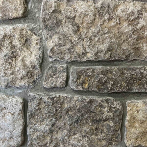 Colonial Brick & Stone - Tumbled Squares and Recs, Harvest Gold with half inch mortar joint