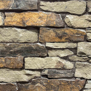 Colonial Brick & Stone - Ledgerock, Peterborough Fence Wall with tight-fit mortar joint